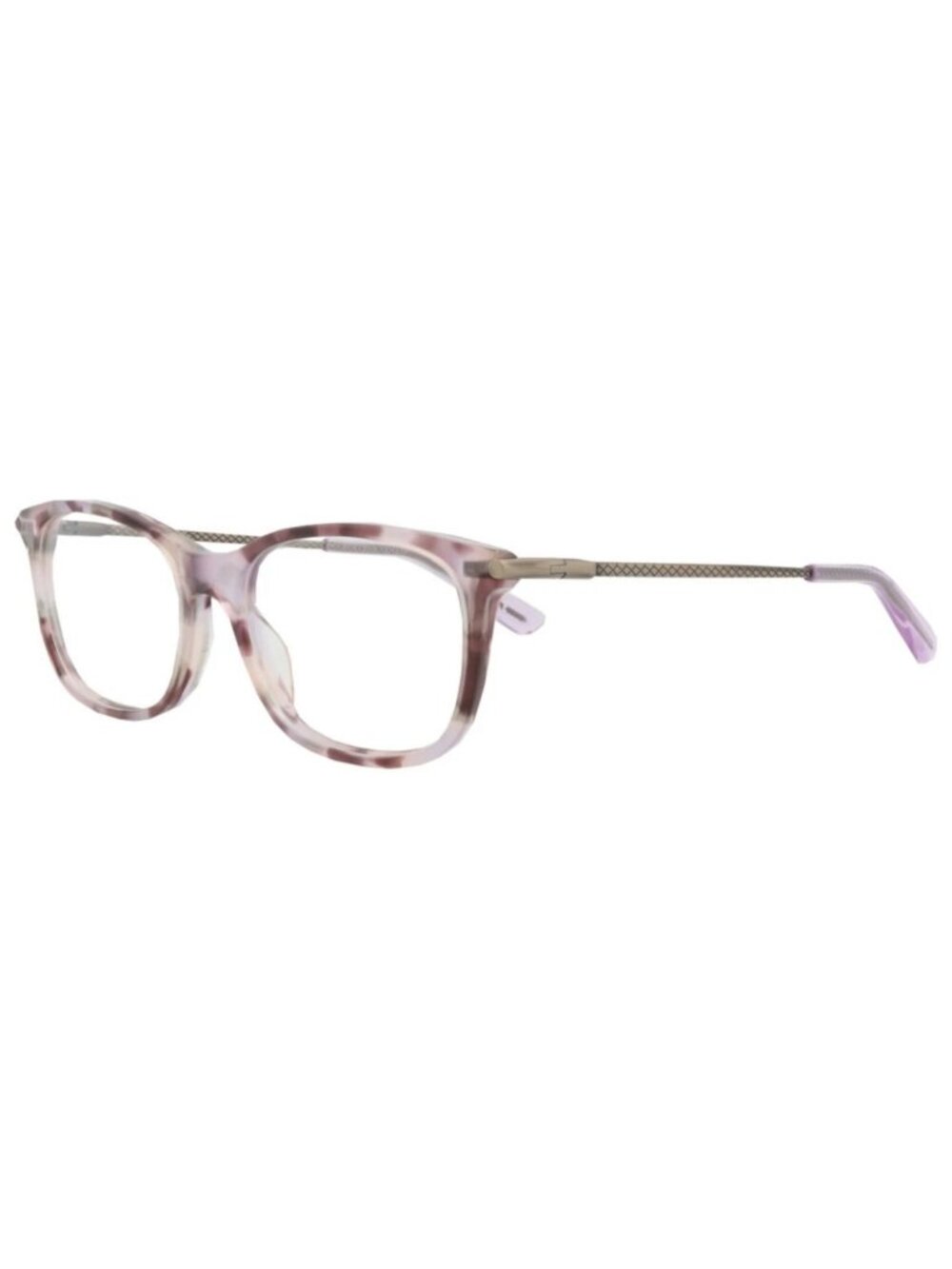 New Bottega Veneta Women's Eyeglasses Square Rectangle Acetate Frame Avana